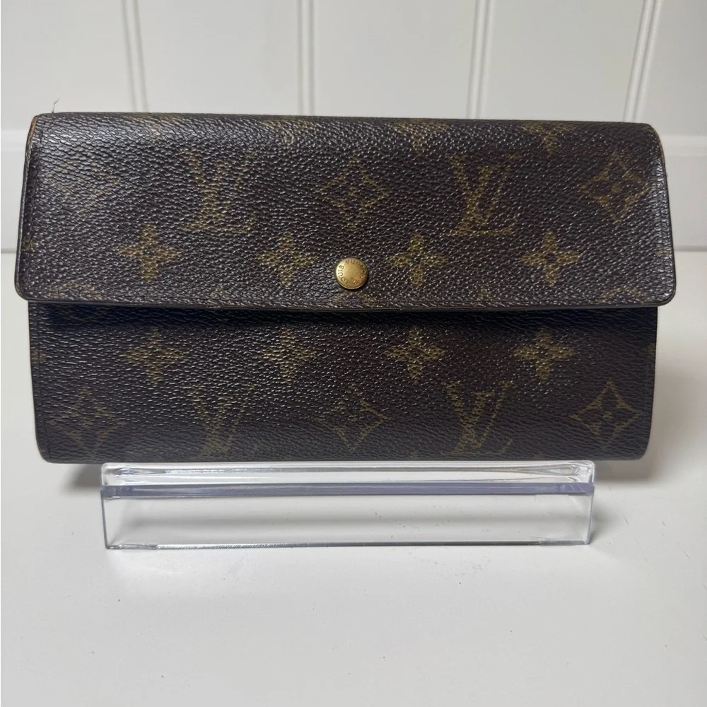 Louis Vuitton Monogram Coated Canvas Continental Wallet COA